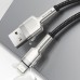Дата кабель Baseus Cafule Series Metal USB to Lightning 2.4A (1m) (CALJK-A0) (00000074776_1)