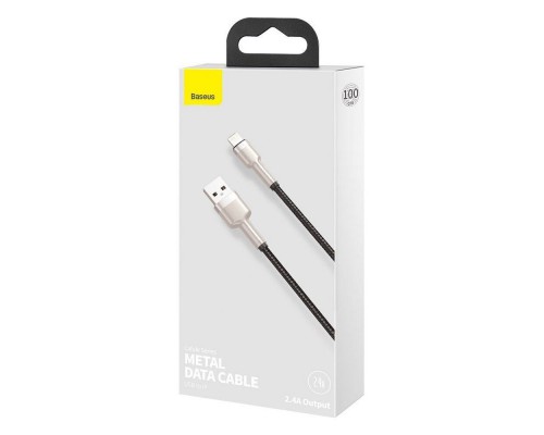Дата кабель Baseus Cafule Series Metal USB to Lightning 2.4A (1m) (CALJK-A0) (00000074776_1)