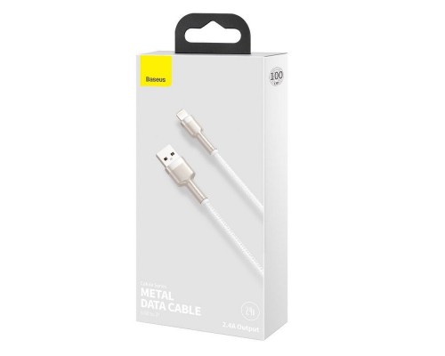 Дата кабель Baseus Cafule Series Metal USB to Lightning 2.4A (1m) (CALJK-A0) (00000074776_2)