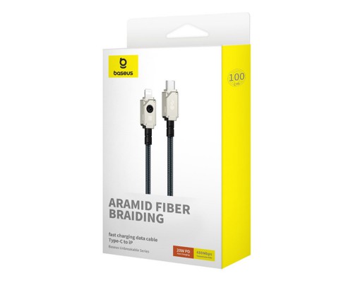 Дата кабель Baseus Unbreakable Series Fast Charging Type-C to Lightning 20W 1m (P10355803111-0) (00000070592_2)