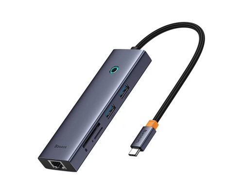 Переходник Baseus Hub UltraJoy 7-Port (Type-C to HDMI4K@60Hz+USB3.0*2+PD+SD/TF3.0+3.5mm) (B0005280) (00000074783_1)