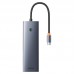 Переходник Baseus Hub UltraJoy 7-Port (Type-C to HDMI4K@60Hz+USB3.0*2+PD+SD/TF3.0+3.5mm) (B0005280) (00000074783_1)