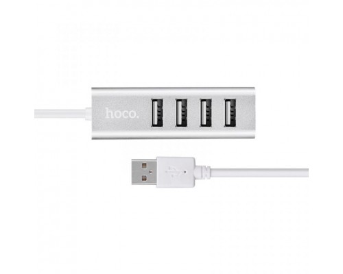 Переходник HUB Hoco HB1 USB to USB 2.0 (4 port) (1m) (00000031109_1)