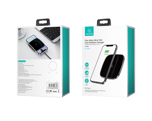 БЗУ Usams US-CD154 Fast Charge 15W (настольный) (00000042592_1)