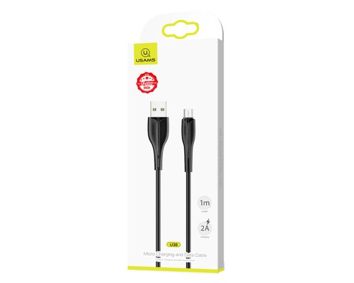 Дата кабель Usams US-SJ373 U-38 USB to MicroUSB 2A (1m) (00000051914_2)
