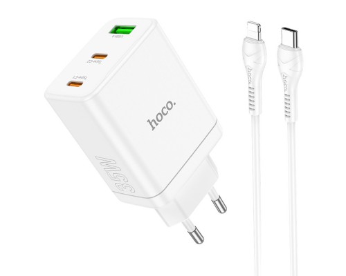 СЗУ Hoco N33 Start PD35W (2C/1A) + Type-C to Lightning (00000071106_1)