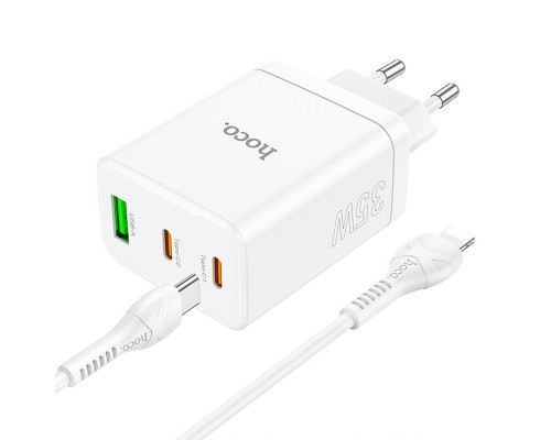 СЗУ Hoco N33 Start PD35W (2C/1A) + Type-C to Lightning (00000071106_1)