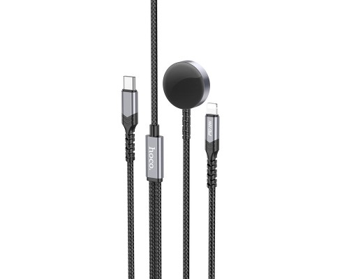 БЗУ Hoco CW54 2in1 for Apple Watch + Type-C / Lightning (00000071107_1)