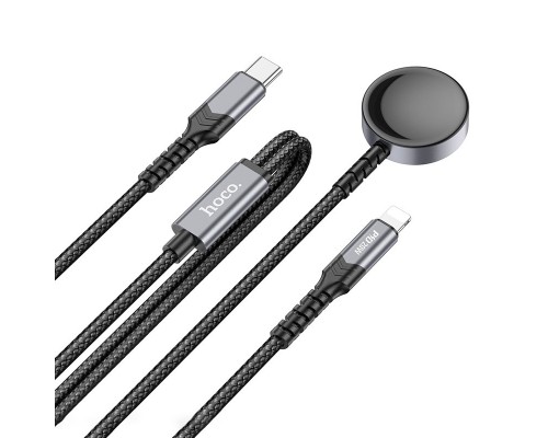 БЗУ Hoco CW54 2in1 for Apple Watch + Type-C / Lightning (00000071107_1)