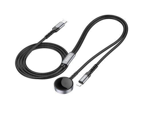 БЗУ Hoco CW54 2in1 for Apple Watch + Type-C / Lightning (00000071107_1)