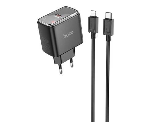 СЗУ Hoco CS41A Smart PD35W (1C) + Type-C to Lightning (00000071118_1)