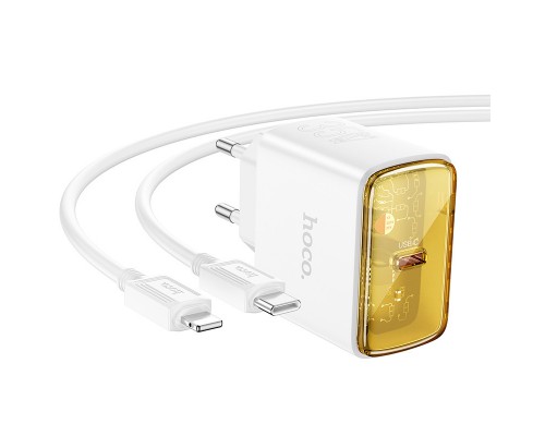 СЗУ Hoco CS41A Smart PD35W (1C) + Type-C to Lightning (00000071118_2)