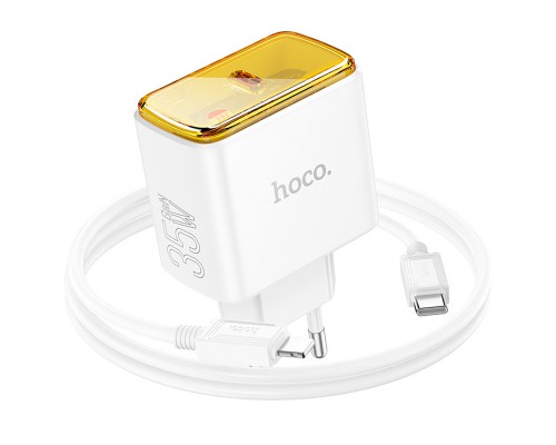 СЗУ Hoco CS41A Smart PD35W (1C) + Type-C to Lightning (00000071118_2)