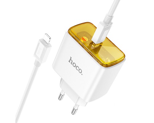 СЗУ Hoco CS41A Smart PD35W (1C) + Type-C to Lightning (00000071118_2)