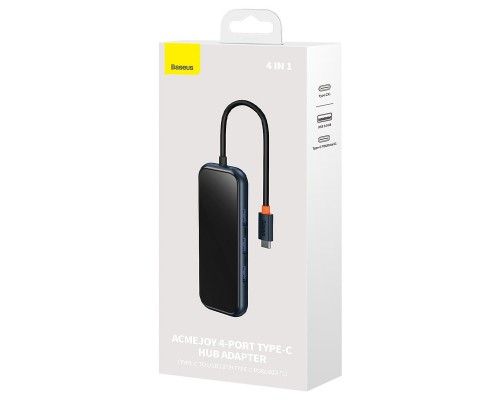 Переходник Baseus Hub AcmeJoy 4-Port Type-C (USB3.0*3+Type-C PD&Data*1) (WKJZ) (00000063727_1)