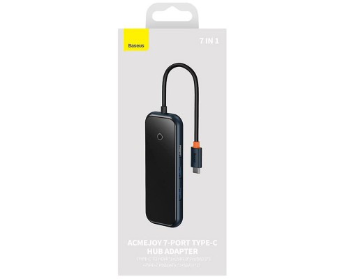 Переходник Baseus Hub AcmeJoy 7-Port Type-C (HDMI*1+USB3.0*2+USB2.0*1+Type-C PD&Data*1+SD/TF) (WKJZ) (00000063729_1)