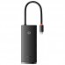 Переходник HUB Baseus Lite Series 6in1 (Type-C to HDMI + 2xUSB 3.0 + PD+SD/TF) (WKQX05) (00000063730_1)