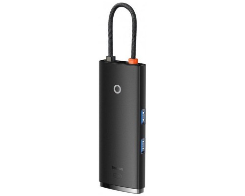 Переходник HUB Baseus Lite Series 6in1 (Type-C to HDMI + 2xUSB 3.0 + PD+SD/TF) (WKQX05) (00000063730_1)