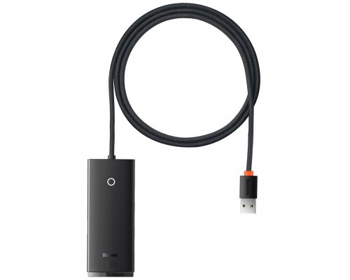 Переходник HUB Baseus Lite Series 4in1 (USB-A to 4xUSB 3.0) 1m (WKQX03) (00000063731_1)