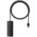 Переходник HUB Baseus Lite Series 4in1 (USB-A to 4xUSB 3.0) 1m (WKQX03) (00000063731_1)
