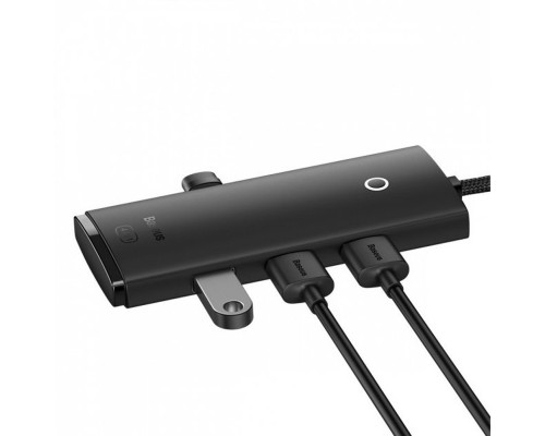 Переходник HUB Baseus Lite Series 4in1 (USB-A to 4xUSB 3.0) 1m (WKQX03) (00000063731_1)