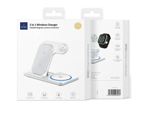 БЗУ WIWU Wi-W020 3 in 1 wireless charger (00000070329_1)