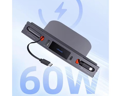 Переходник HUB Usams US-SJ649 60W Car Central Control Charging HUB For Tesla (3/Y) (00000070778_1)