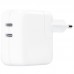 СЗУ 35W Dual USB-C Port Power Adapter for Apple (AAA) (no box) (00000068221_1)