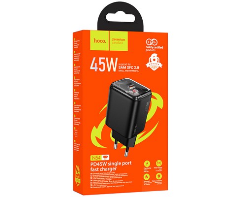 СЗУ Hoco N54 Monsoon PD45W (1USB-C) (00000073861_1)