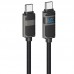 Дата кабель Hoco U137 Line with display Type-C to Type-C 60W (1.2m) (00000073872_1)
