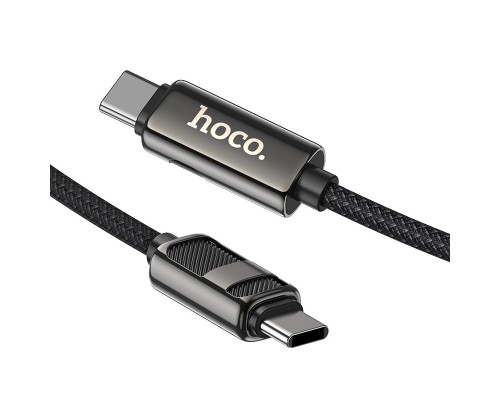 Дата кабель Hoco U137 Line with display Type-C to Type-C 60W (1.2m) (00000073872_1)