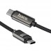 Дата кабель Hoco U137 Line with display Type-C to Type-C 60W (1.2m) (00000073872_1)