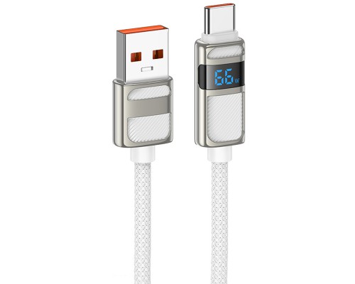 Дата кабель Hoco U137 Line with display USB to Type-C 5A/66W (1.2m) (00000073870_2)