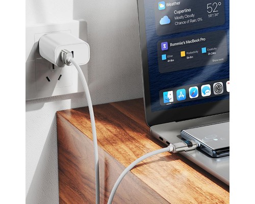 Дата кабель Hoco U137 Line with display USB to Type-C 5A/66W (1.2m) (00000073870_2)