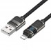 Дата кабель Hoco U137 Line with display USB to Lightning 2.4A/12W (1.2m) (00000073873_1)