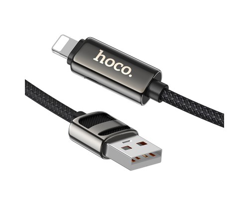 Дата кабель Hoco U137 Line with display USB to Lightning 2.4A/12W (1.2m) (00000073873_1)