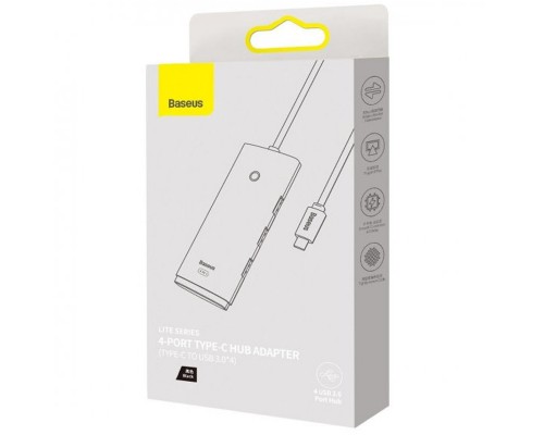 Переходник HUB Baseus Lite Series 4in1 (Type-C to 4xUSB 3.0) 1m (WKQX03) (00000063733_1)