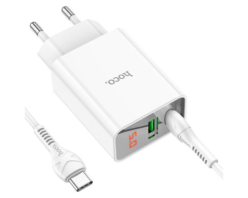 СЗУ HOCO C100A PD20W+QC3.0 + Type-C to Type-C (00000062861_1)