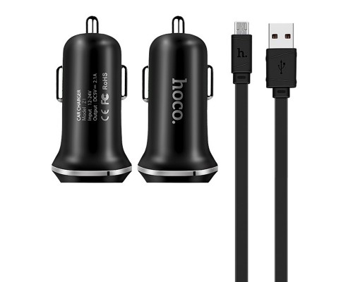 АЗУ Hoco Z1 (2USB 2.1A) (+кабель MicroUSB) (00000035253_2)