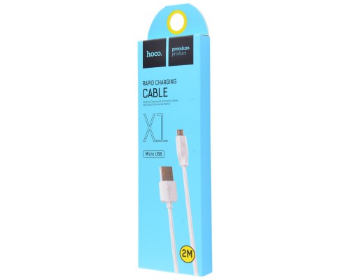 Дата кабель Hoco X1 Rapid USB to MicroUSB (2m) (00000030876_1)