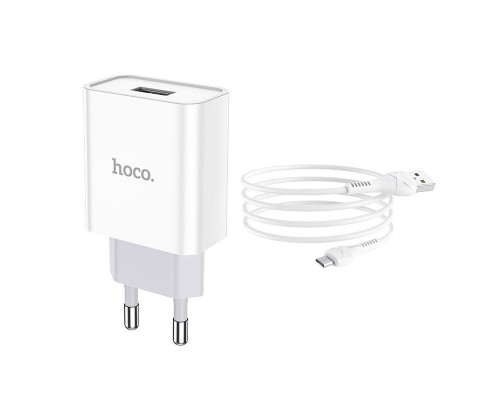 СЗУ HOCO C81A (1USB/2.1A) + MicroUSB (00000042359_1)
