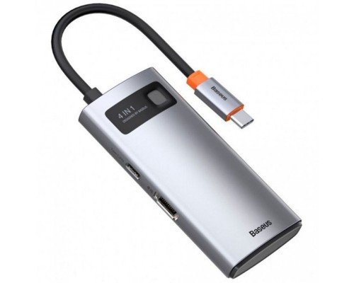 Переходник HUB Baseus Metal Gleam Series 4-in-1 Type-C (CAHUB-CY) (00000062776_1)