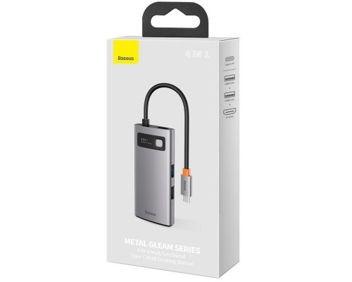 Переходник HUB Baseus Metal Gleam Series 4-in-1 Type-C (CAHUB-CY) (00000062776_1)