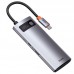 Переходник HUB Baseus Metal Gleam Series 5-in-1 Type-C (CAHUB-CX) (00000062777_1)