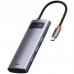 Переходник HUB Baseus Metal Gleam Series 5-in-1 Type-C (CAHUB-CX) (00000062777_1)