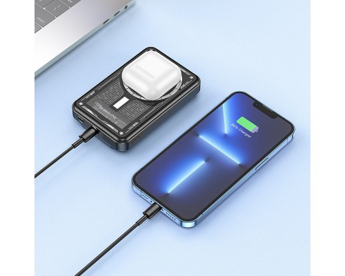Портативное зарядное устройство Power Bank BOROFONE BJ29 PD20W+QC3.0 с БЗУ 10000 mAh (00000066332_1)