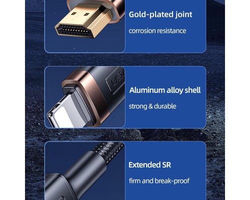 Дата кабель Usams US-SJ509 U70 Lightning to HDMI HD (2m) (00000062627_1)