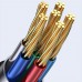 Дата кабель USAMS US-SJ591 Type-C to Type-C PD 100W Transparent Digital Display Cable (2m) (00000062629_1)