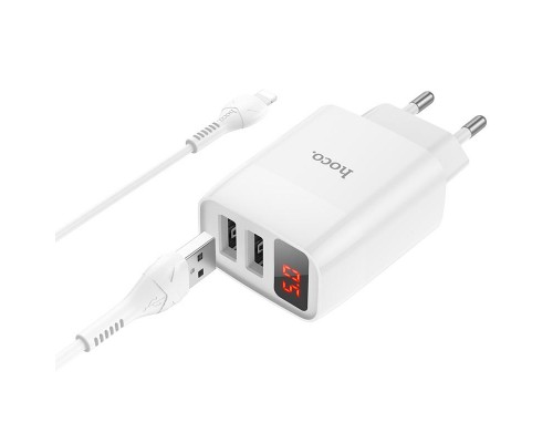 СЗУ HOCO C86A (2USB/2.4A) + Lightning (00000053230_1)