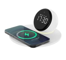 БЗУ WIWU Wi-W017 15W Wireless Charger+Digital Alarm+Bluetooth Speaker (00000068520_1)